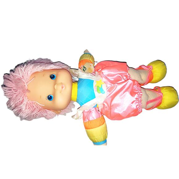 14" Vintage 1983 Rainbow Bright "Tickled Pink" Baby Doll Stuffy Hallmark #3 - Picture 9 of 13